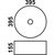 Фигурный умывальник Melana 800-5004SP-1 серебро